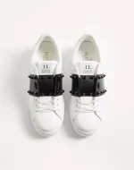 Valentino Rockstud Untitled Sneaker In Calfskin Leather With Tonal Studs - Image 5